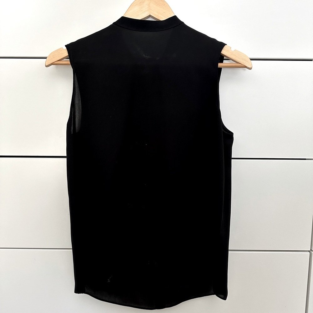Vince Sleeveless Silk Blouse
